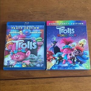 DreamWorks Trolls Party Edition Blu-ray and DVD Set
